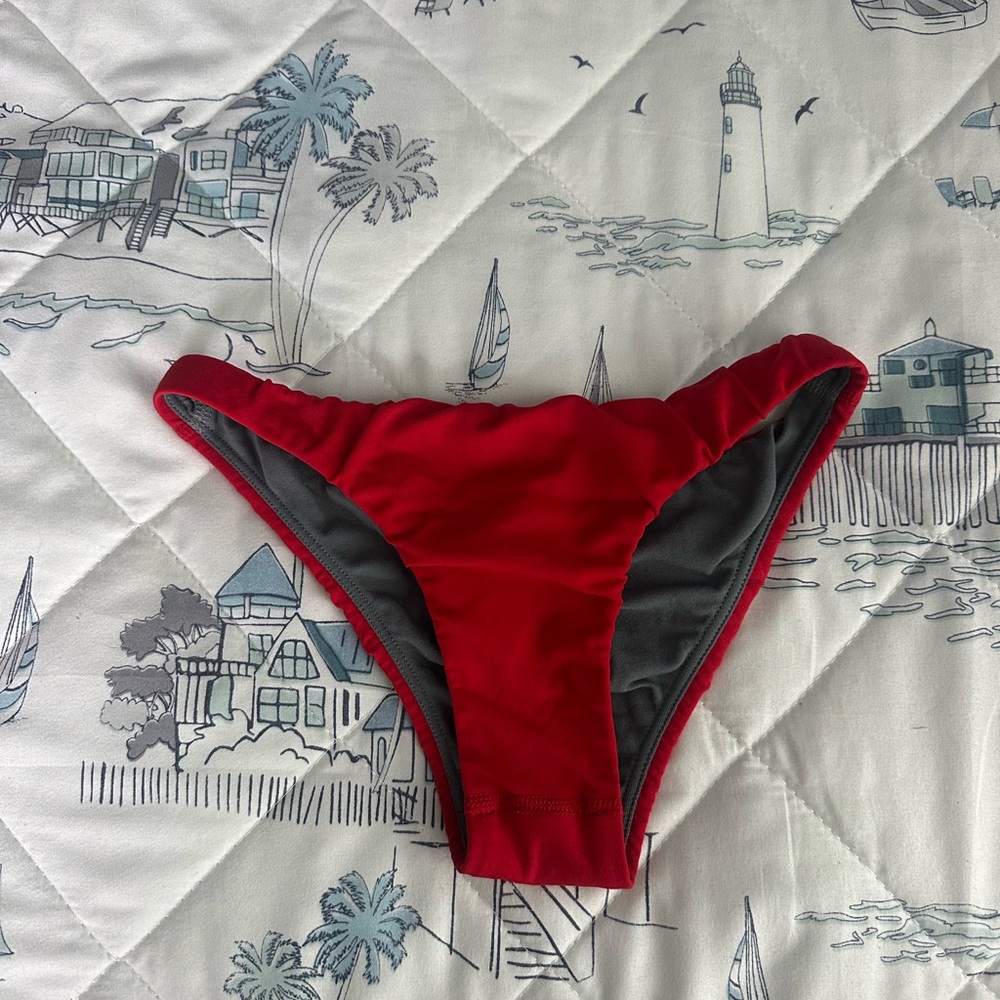 Red Jolyn Bikini Bottom